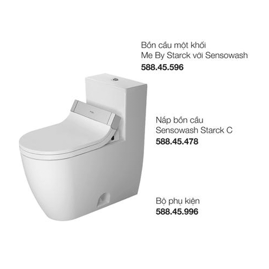 Bồn cầu một khối Me By Starck với Sensowash 588.46.413