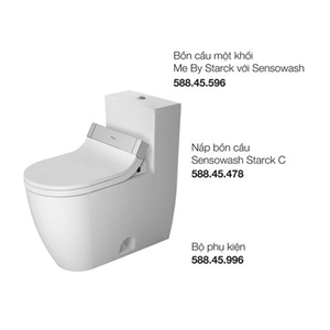 Bồn cầu một khối Me By Starck với Sensowash 588.46.413